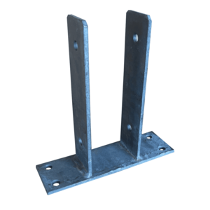 PIED DE POTEAU 49 EN U LARG 121 HT 206 a visser PP49112